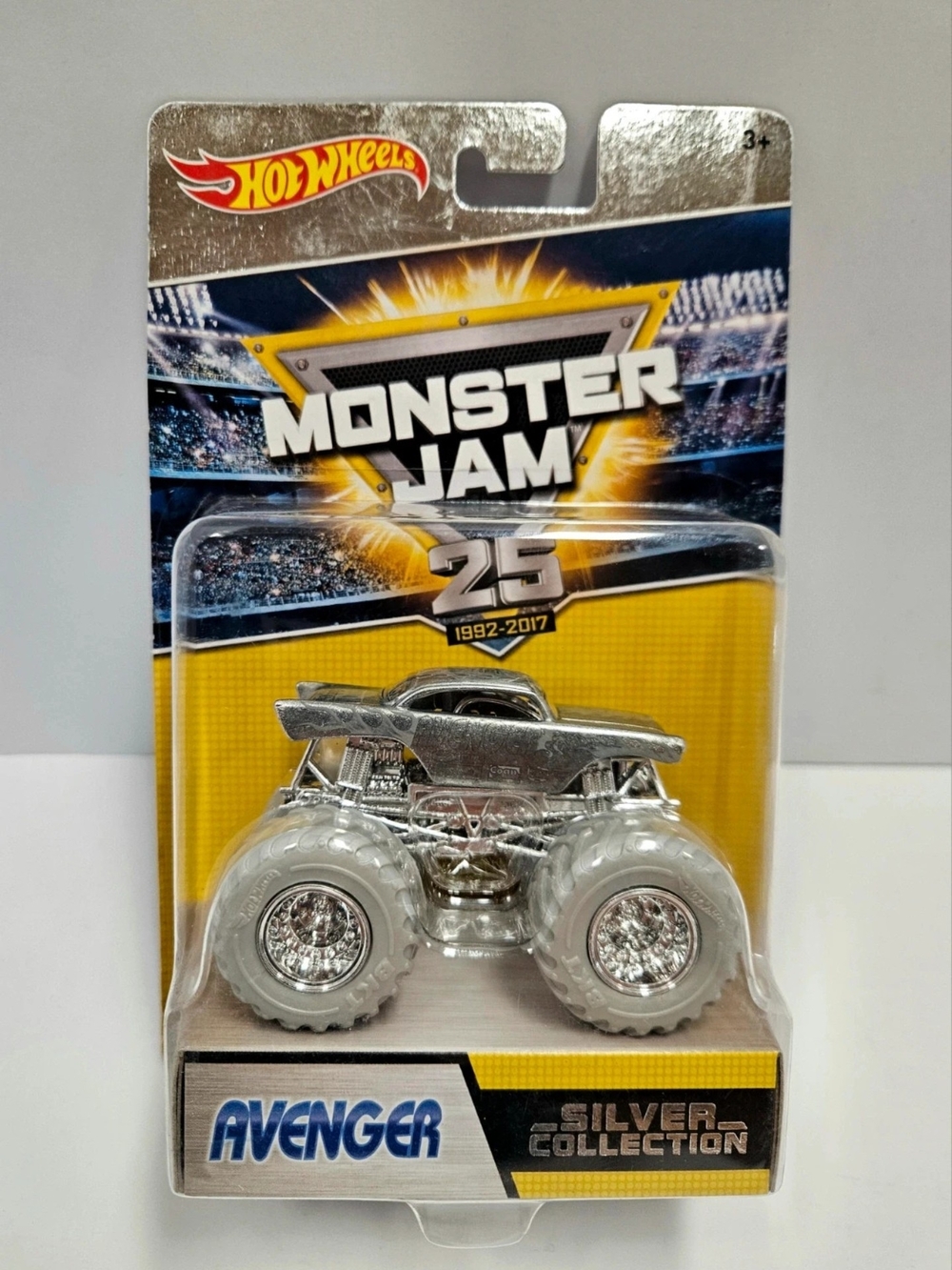 Hot Wheels Monster Jam Avenger Toy Truck - Silver